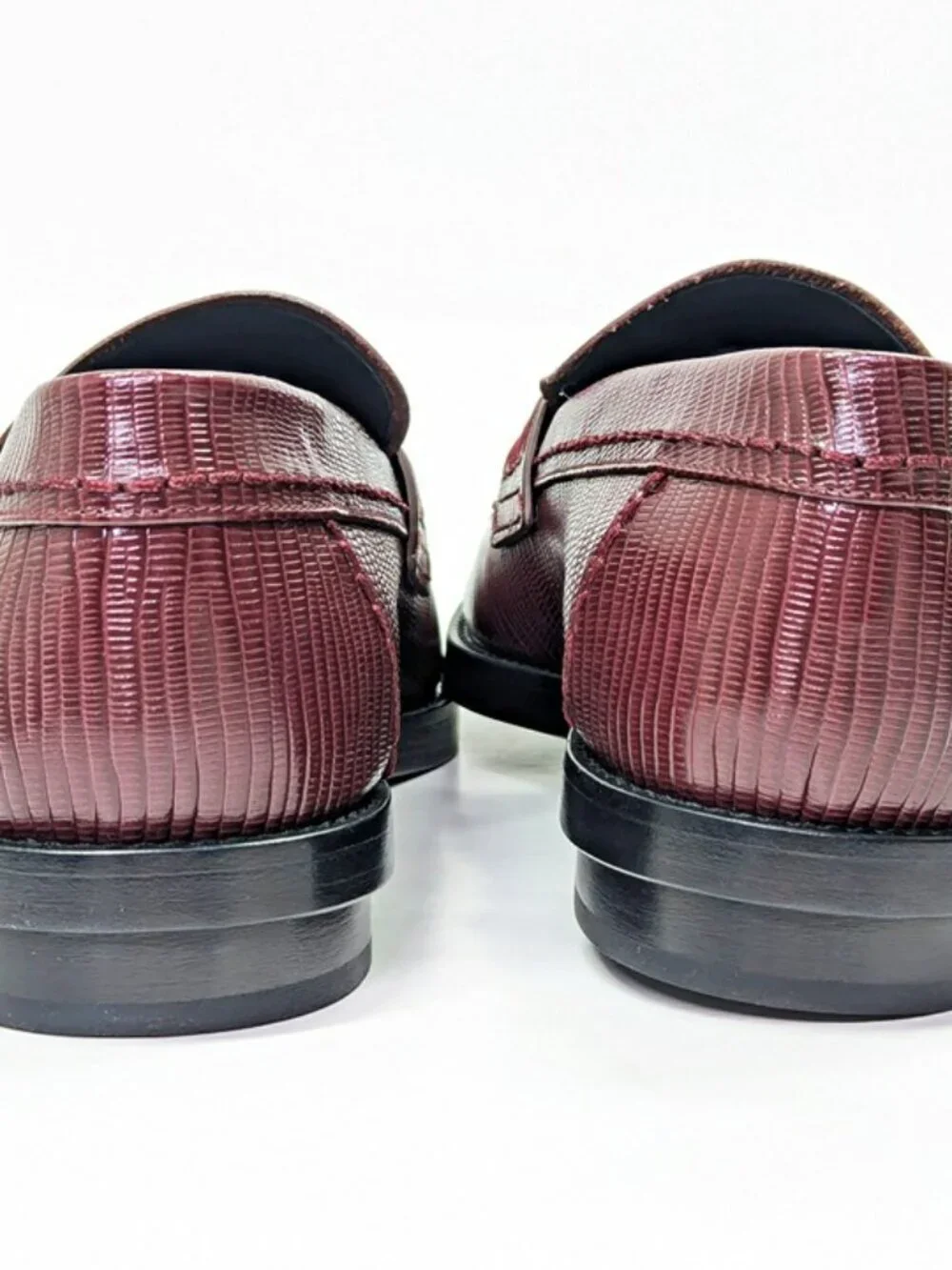 Alexander McQueen Men's Croc Embossed Apron Toe Loafers Size 43.5 (MSRP $990)